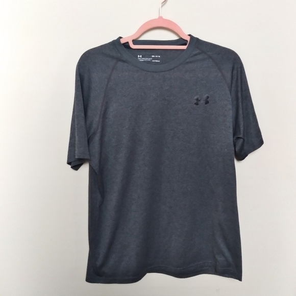 Under Armour Men's Loose Fit Gray Heatgear Short Sleeve Tee Size Medium - Picture 2 of 7